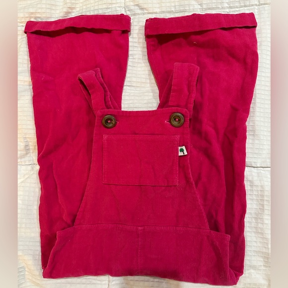 Handmade designer Olive&Vince girls bib-overalls, size 4/5 - Picture 2 of 12